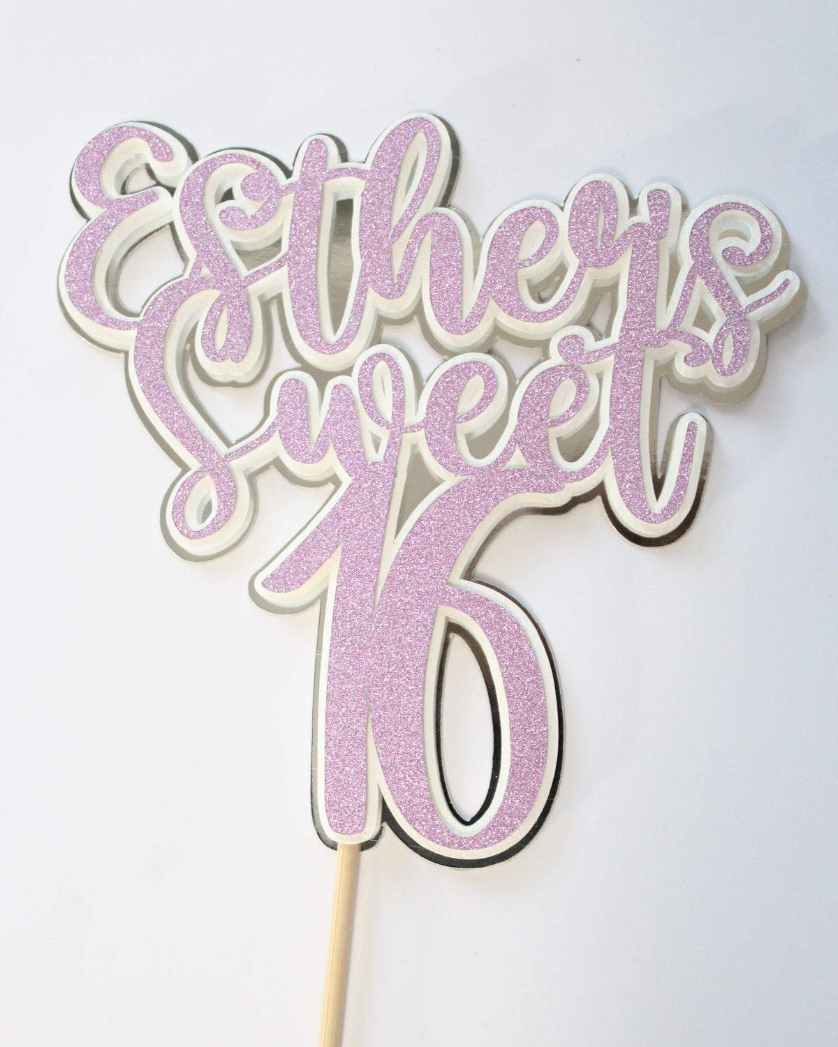 Personalized Sweet Sixteen Cake Toppper