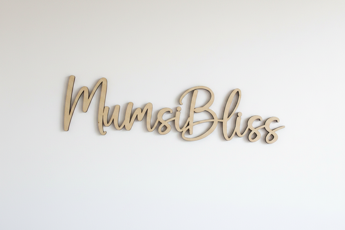 Personalized Laser Cut Wooden Name Sign