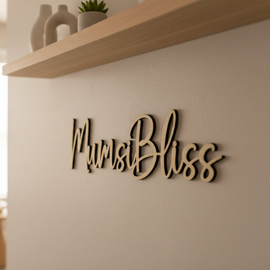 Personalized Laser Cut Wooden Name Sign