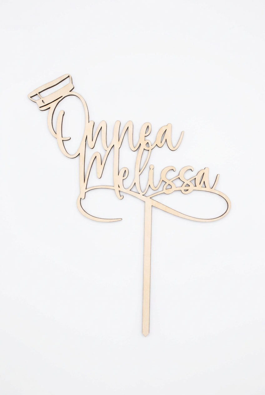 Personalized Name Graduation Cake topper