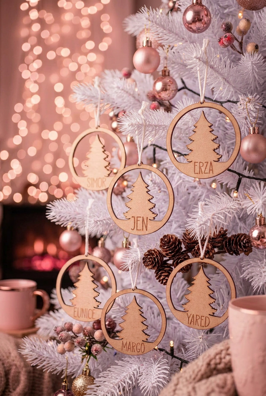 6 pcs Personalized Name Christmas Ornament