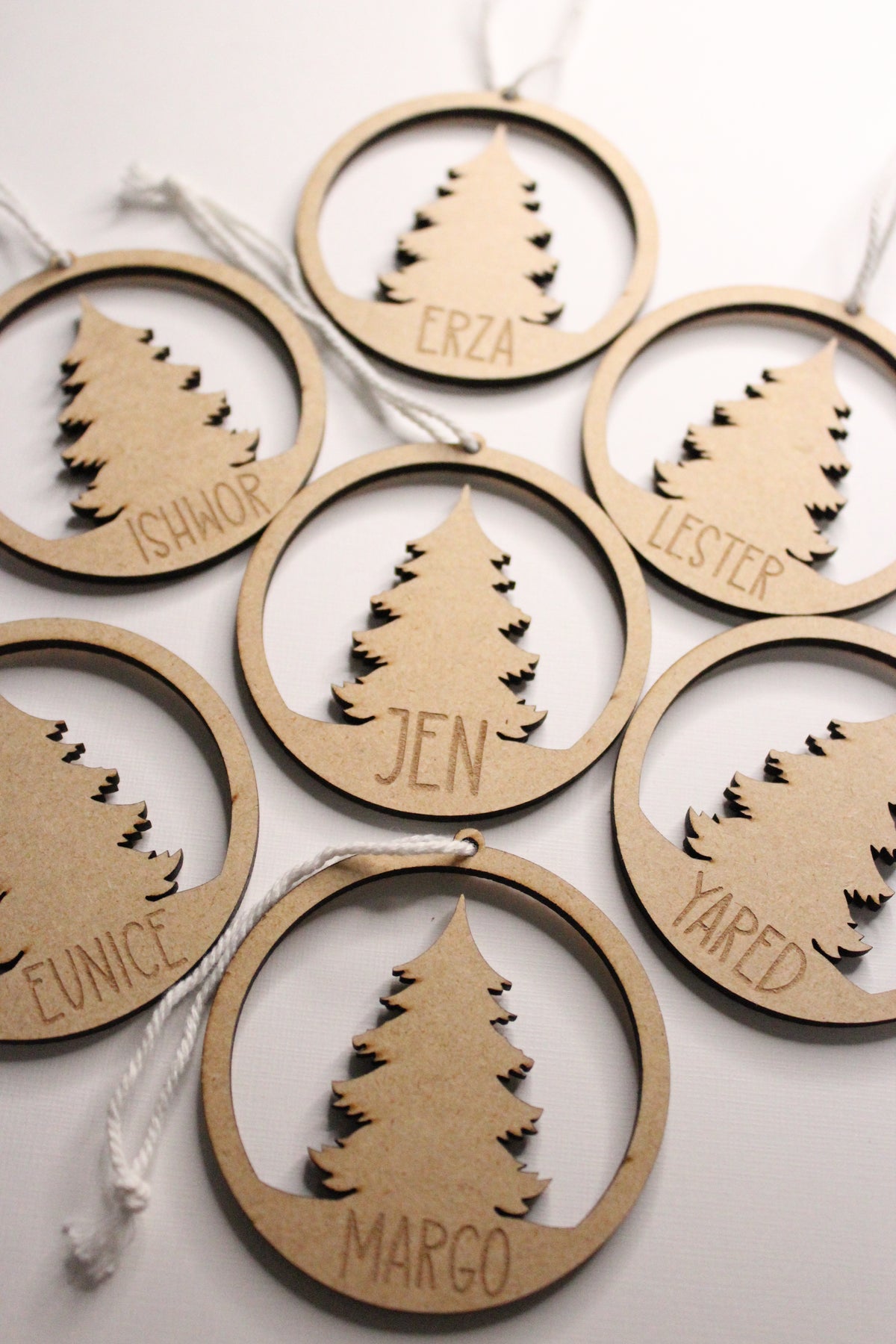 6 pcs Personalized Name Christmas Ornament