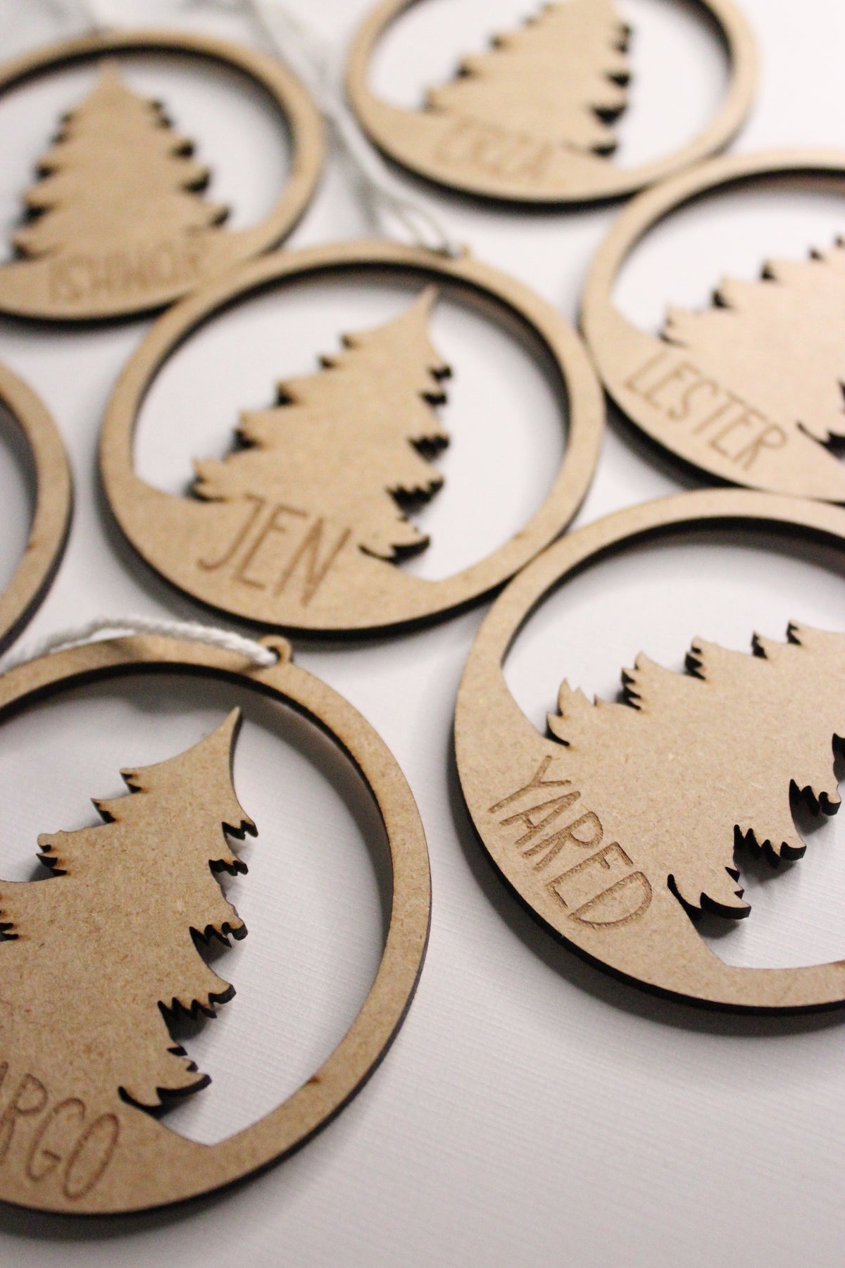 6 pcs Personalized Name Christmas Ornament