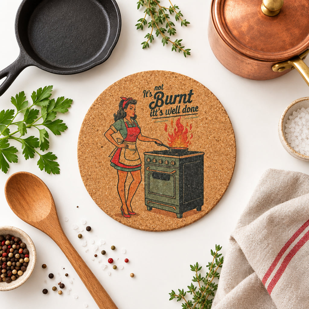 Personalized Family Name Cork Pad/Coaster for Pans