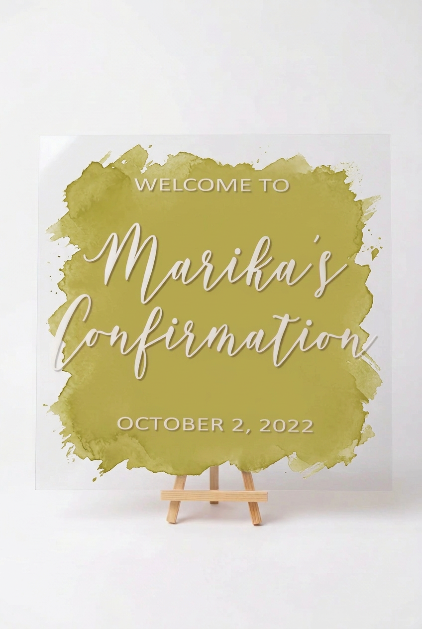 30x30 Welcome Acrylic Sign