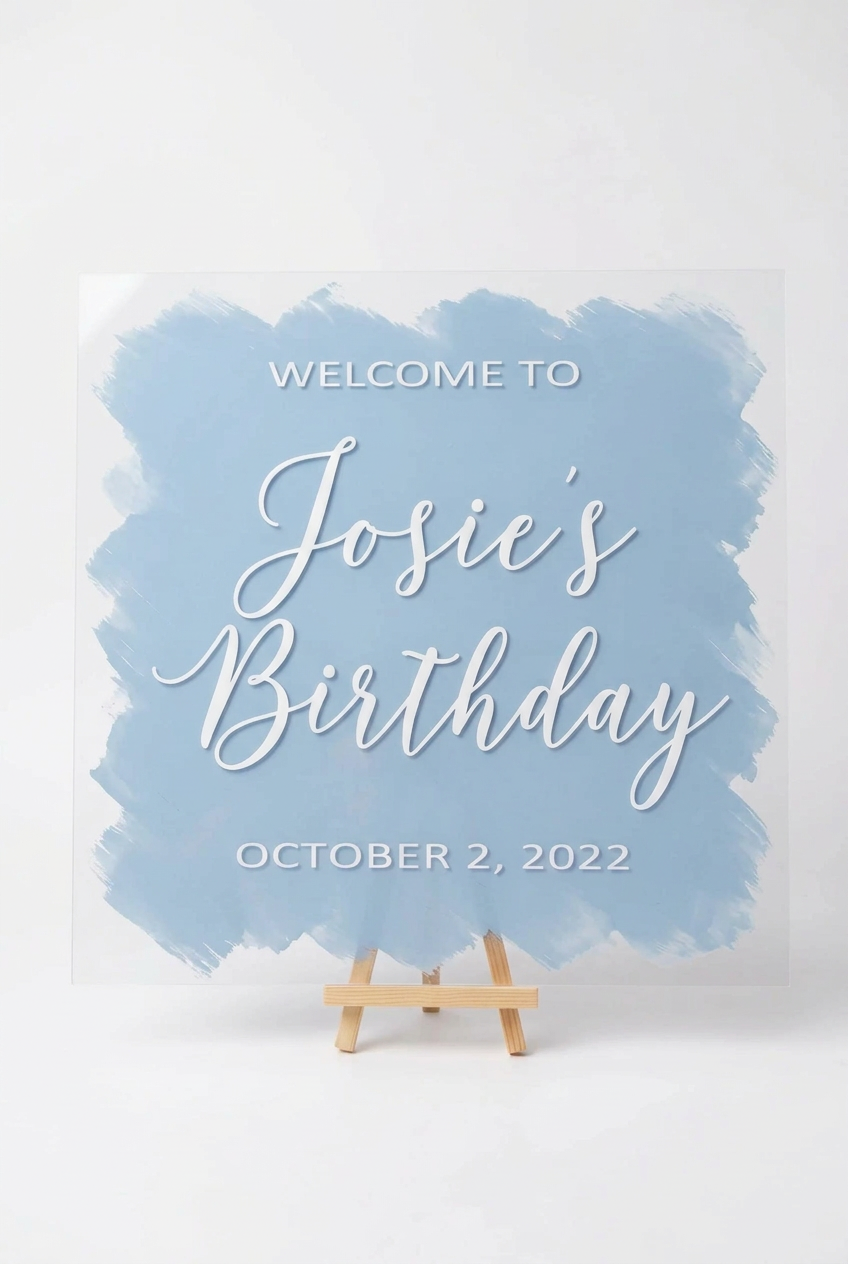 30x30 Welcome Acrylic Sign
