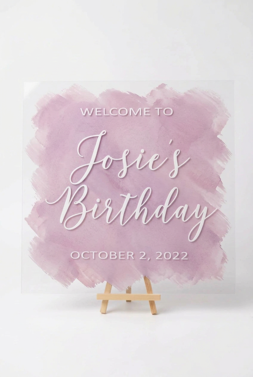 30x30 Welcome Acrylic Sign