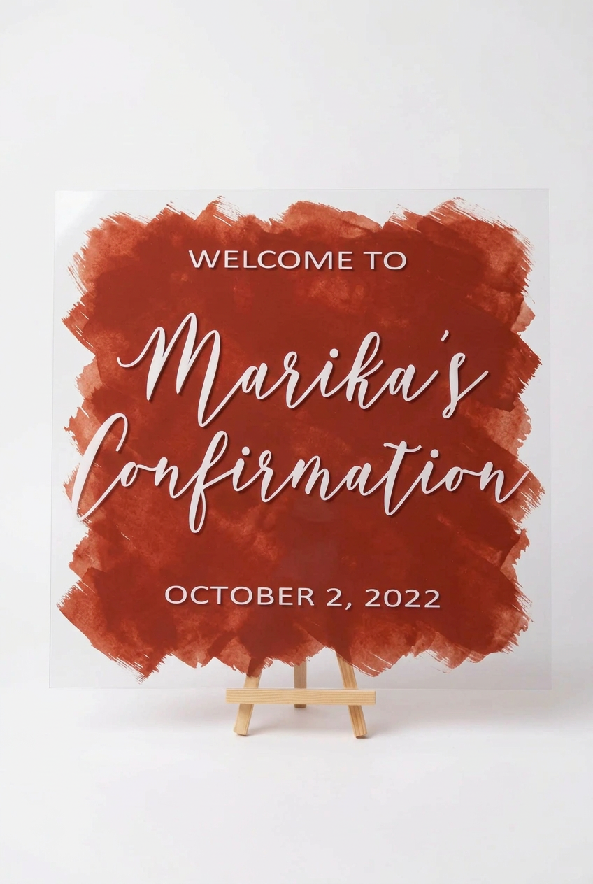 30x30 Welcome Acrylic Sign